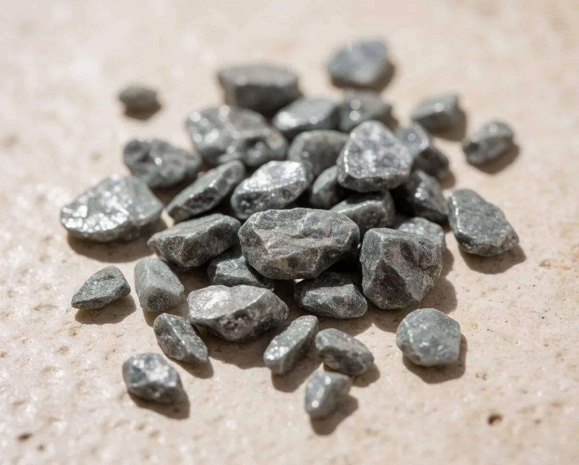 Raw zinc mineral crystals